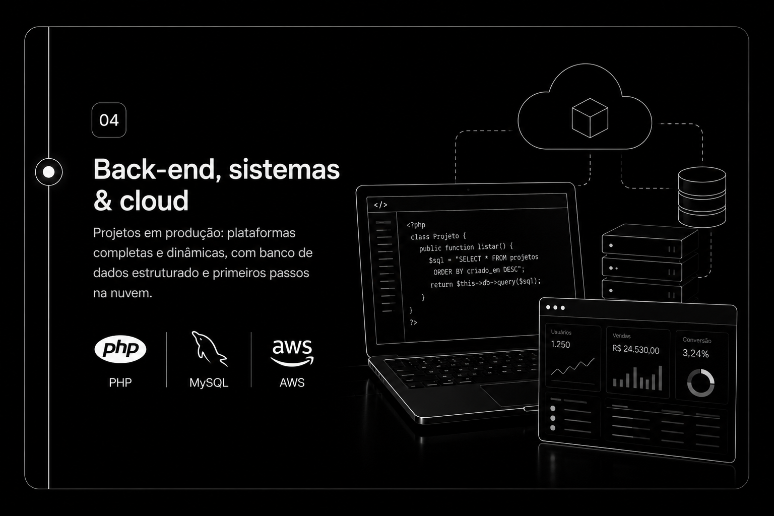 Back-end, sistemas & cloud