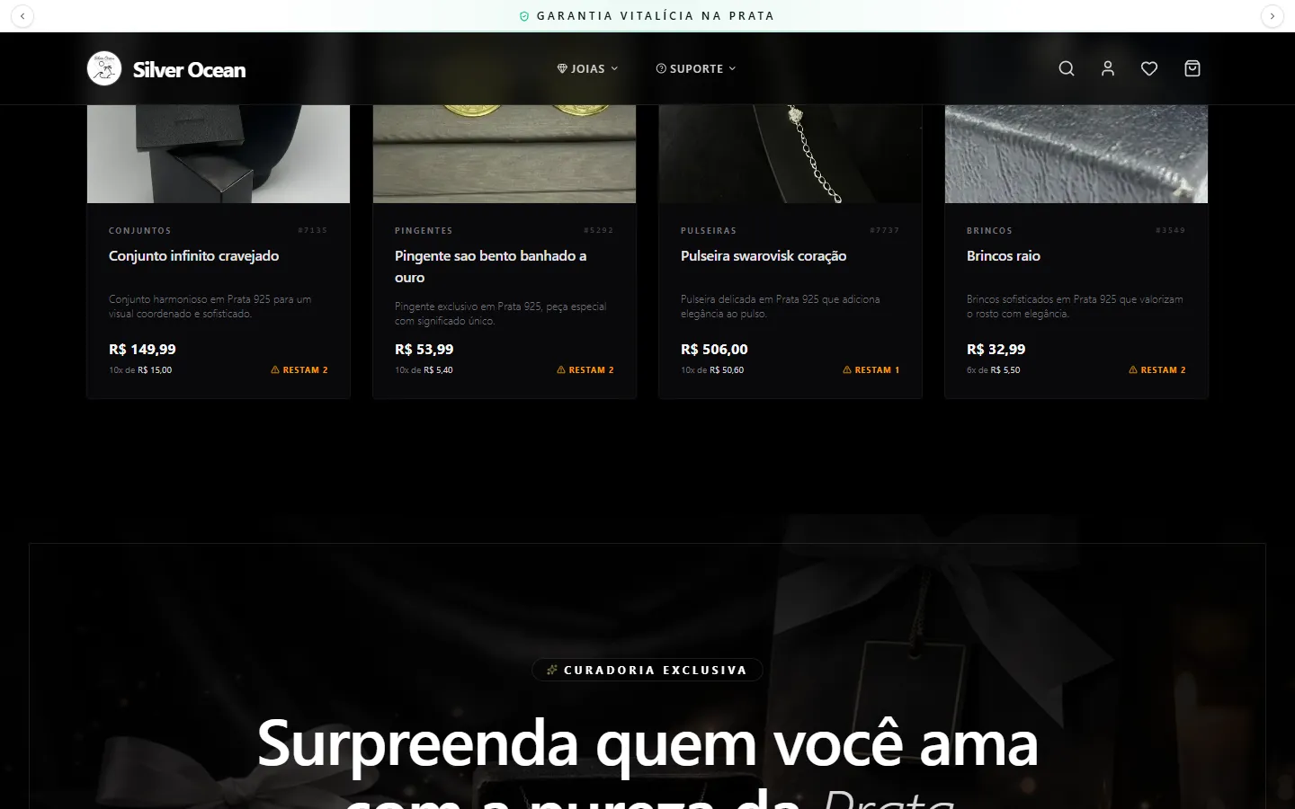 Home page — section 4