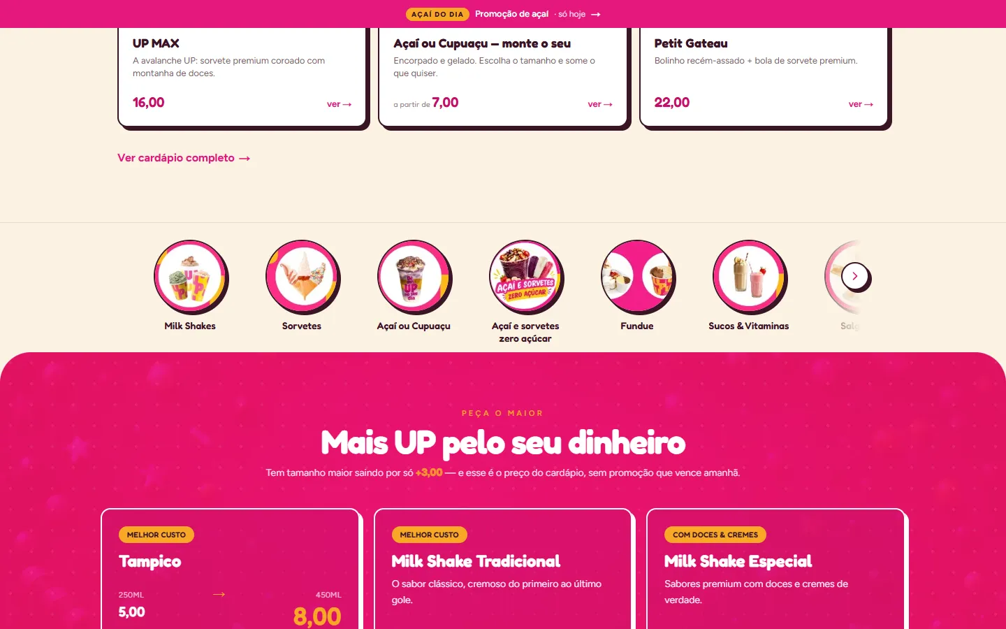 Página inicial — seção 3